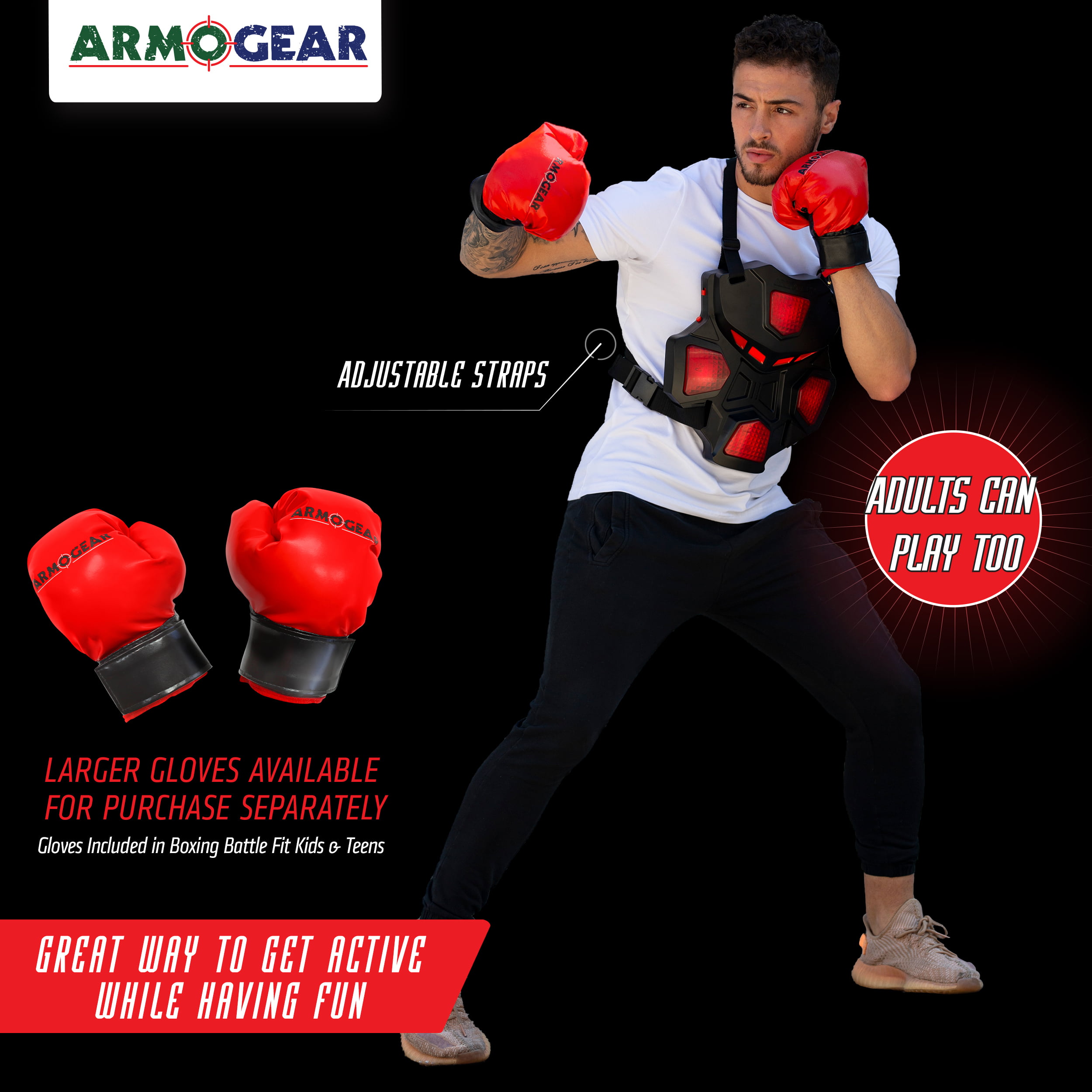 ArmoGear Electronic Boxing Game for Kids and Adults Interactive Boxing Wres...