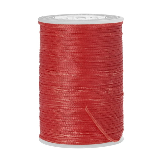 Unique Bargains Red Polyester Waxed Leather Sewing Thread, 98 Yards