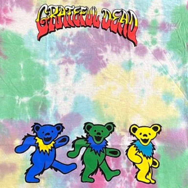 Grateful Dead Dancing Bears Tie Dye Women's T-Shirt (S/M