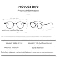 thumbnail image 2 of Gafas de titanio puro para hombre, diseño irregular, diseño de tortuga de 10.000 años, montura pequeña, montura de gafas retro, miopía, grado ajustable para mujer, 2 of 6