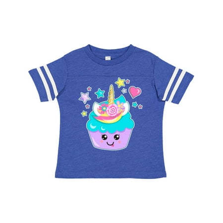 

Inktastic Unicorn Cupcake with Flowers Gift Toddler Boy or Toddler Girl T-Shirt