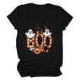 thumbnail image 5 of YDFCWXW Halloween Shirts for Women Pumpkin Face Bats Ghost Crewneck Short Sleeve Tee Shirt 2025 Funny Tops Cute Tshirts Black, L, 5 of 5