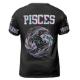 thumbnail image 3 of Lotusprinthandmade Pisces Personalized Name Zodiac Sign Unisex T-shirt 3D S-5XL Multicolor, 3 of 5