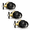 Black-3 Pack-Entry, variant on Black 5 Pack Entry Door Knobs With Lock, Keyed Alike Locksets