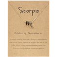 thumbnail image 2 of Twelve Constellation Necklace Black Dripping Oil Constellation Card Clavicle Chain, 2 of 9