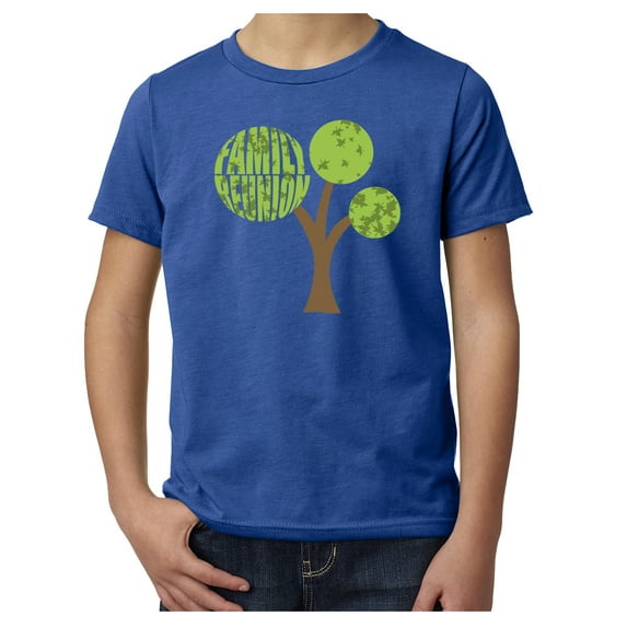 Family Reunion Tree with Year- Family Reunion youth T-shirts - Royal MH200YFAM S25 M