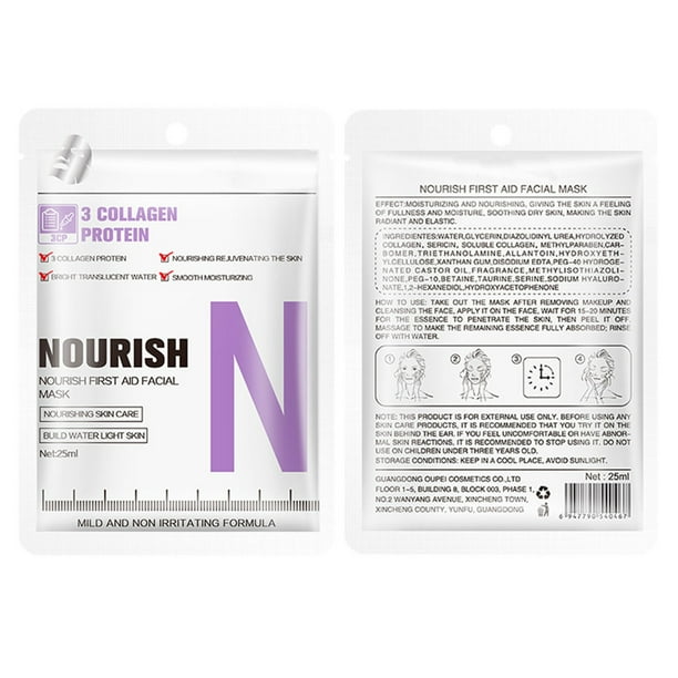 Great promotion Mask Collagen face mask Skin care Beauty Alphabet Functional Mask 10 Pieces | Moisturizing Mask, Acne Removal, Whitening, Oil Control Mask, Suitable For All Skin (buy 2 get 10% off)