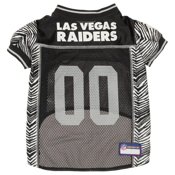 Zubaz NFL Team Pet Jersey for Dogs, Las Vegas Raiders, X-Small
