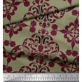 thumbnail image 3 of Soimoi Poly Georgette Fabric Moroccan Damask Print Sewing Fabric Yard 52 Inch Wide, 3 of 3