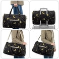 thumbnail image 6 of Garronmavis Sun Moon Star Large Quilted Duffle Bag for Women, Weekender Travel Bag Carry On Overnight Tote Gym Dance Bag with Zipper Pockets, 6 of 7
