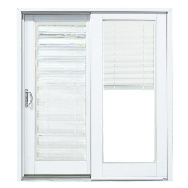 Left Hand Composite Sliding Patio Door, How Much Are Sliding Glass Doors With Built In Blinds