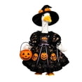 thumbnail image 2 of Sruoe Halloween Porch Goose Outfits with Witch Hat, 23" Porch Goose Clothes for Lawn Yard and Patio Decoration, Lawn Goose Clothing for Cement Goose Lawn Goose Outfit, Garden Goose Costume, 2 of 7