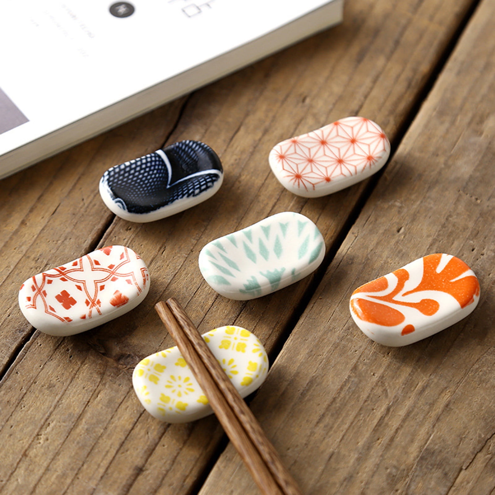 TidBay Ceramic Japanese Style Chopsticks Holder Convenience Anti