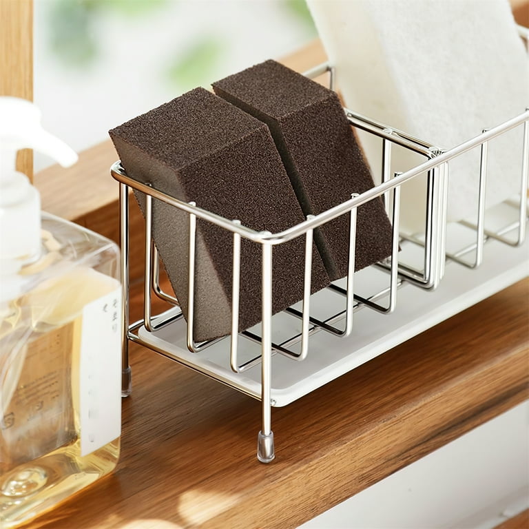 Multifunctional 304 Stainless Steel Kitchen Sink Sponge Holder