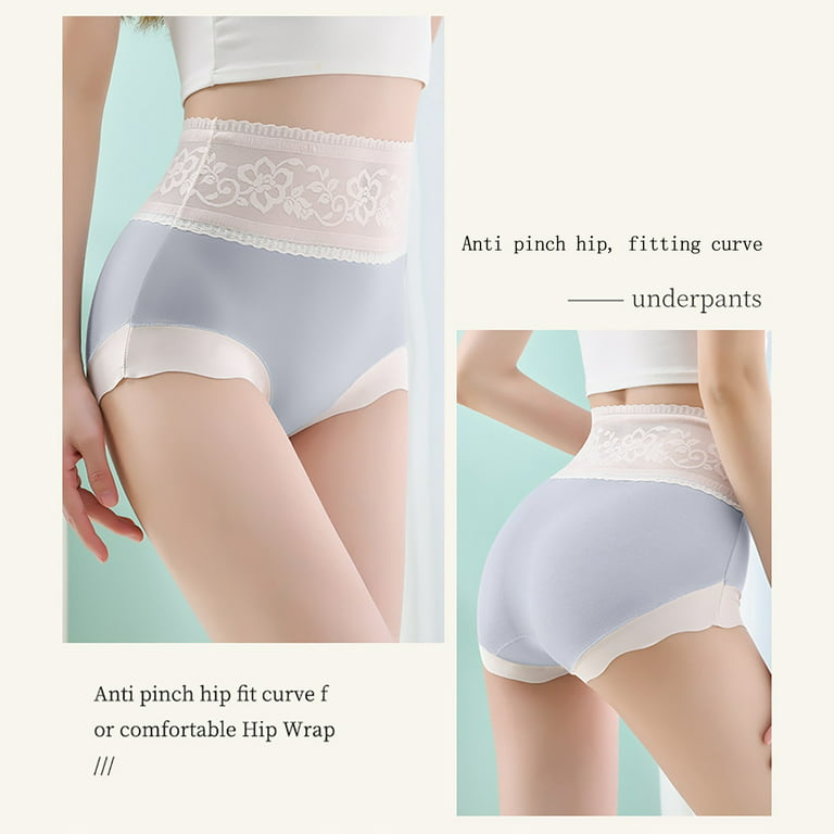 Pure Cotton Panties Female High-Waisted Breathable Anti-Pinch