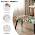 thumbnail image 6 of FKELYI Dining Bench Cover Anti-Dust Bench Seat Cushion Covers Bohemian Flower Print Stretchy Fabric Furniture Protector Slipcover for Bedroom Living Room, 6 of 7