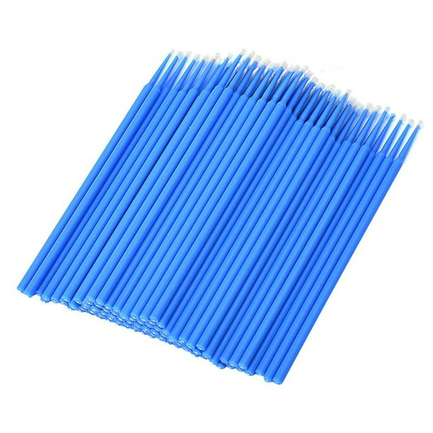 Hisopos de algodón Puerto portátil Polvo de pestañas Cosméticos Limpieza Palos Baño Salón Oficina Obras Obras Caring Herramienta Accesorios Azules 100 Piezas Advancent CE001447-03