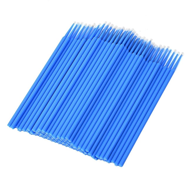 Hisopos de algodón Puerto portátil Polvo de pestañas Cosméticos Limpieza Palos Baño Salón Oficina Obras Obras Caring Herramienta Accesorios Azules 100 Piezas kenally CE001447-03