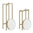 thumbnail image 5 of Kate and Laurel Celia Side Tables, Set Of 2, Gold And White, Decorative Modern Glam End Table, 5 of 5