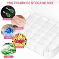 thumbnail image 4 of Compartment Storage Box Plastic Divided Containers Organizer Tray With Dividers, 4 of 6