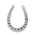 thumbnail image 2 of 14K White Gold Charm Pendant Diamond Round 1 4Ct. Horseshoe Chain Slide, 2 of 3