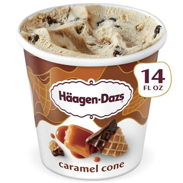 Haagen Dazs Caramel Cone Ice Cream, Kosher, 14 oz