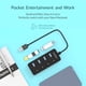 thumbnail image 4 of Hub USB de 4 puertos, Hub USB 3.0 con Switch Independiente y LED-negro, 4 of 7