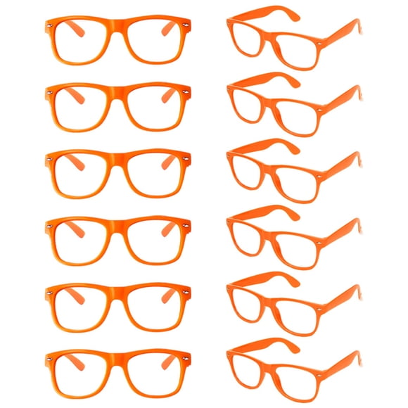 Gafas Pretend Play SUNOVELTIES para niños con marco naranja x12