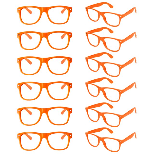Gafas Pretend Play SUNOVELTIES para niños con marco naranja x12