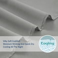 thumbnail image 4 of Lanco Premium 4 Piece Sheet Set, Bed Size: Queen, Bamboo Cooling, Solid Color, Light Grey, 4 of 5