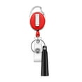 thumbnail image 4 of Zinc Alloy Retractable Badge Holder Solid Color ID Card Badge Reel With Pen Holder Keychain Badge Holder for Doctors Nurses and Workers, 4 of 4
