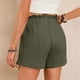 thumbnail image 3 of MKLEKYY Pantalones Cortos de Playa Holgados con Bolsillo y Cintura Alta de Color Liso para Mujer, Moda de Primavera y Verano, 3 of 4