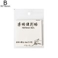 thumbnail image 1 of 50Pcs Waterproof PET Transparent Sticky Notes Memo Pad Office Tool High Quality V6Y5, 1 of 6