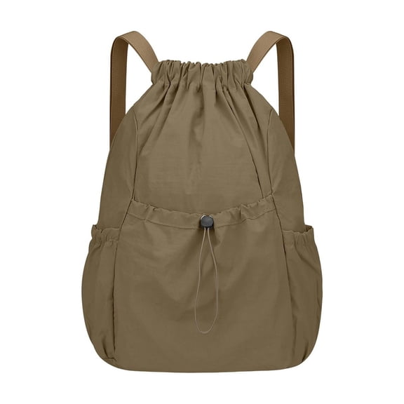 LEHOZIHEQ Drawstring Backpack for Women Men, Lightweight Foldable String Bag, Nylon Cinch Bag For Sports Gym Travel