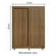 thumbnail image 3 of Ropero Closet Madesa Dallas 2 Puertas Con Pies MM 05, 3 of 4