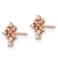 thumbnail image 6 of 14K Rose Gold Plated Madi K Cubic Zirconia Post Earrings, 6 of 7