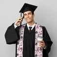 thumbnail image 5 of Xecao Eiffel Tower and Butterflies Print Graduation Shawl Stole Honor Stole Adult 72" Academic Commencements, 5 of 7