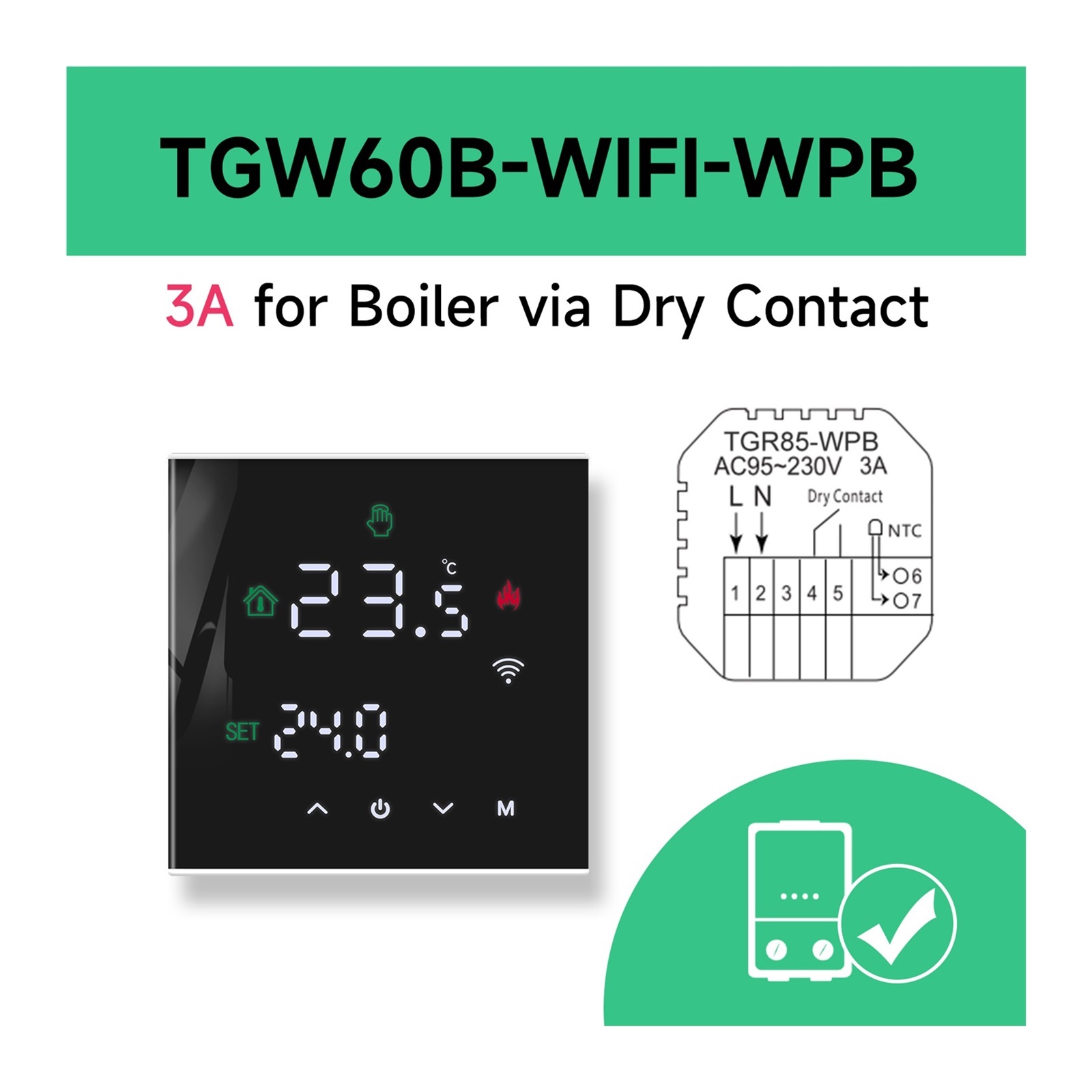 Tuya Smart Home Thermoregulator, Warm Floor Thermostat For Electric Heating Temperature Controller Gas Boiler ,Temperature calibrating