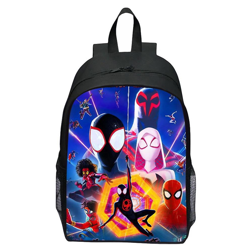 Spider man Across The Spider verse Printed Backpack Kids Boys Large Capacity School Bag Rucksack Gifts