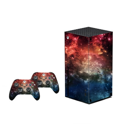 Mytrix Whole Body Protective Skin for Xbox Series X Console and Controllers Durable Vinyl Decal Style Skin Stickers for Xbox - Cosmic Galaxy