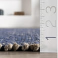 thumbnail image 2 of nuLOOM Elfriede Jute Blend Blue 2' x 3' Farmhouse Area Rug, 2 of 9