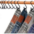thumbnail image 2 of Paquete de 20 ganchos de aluminio en forma de S, ganchos en S para colgar ollas y sartenes, plantas, tazas de café, ropa y toallas (negro mate), 2 of 5