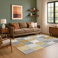 thumbnail image 7 of Addison Rugs Mayfield Premium Machine Washable Transitional Geometric Gold Rectangle Rug, 2'6" x 3'10", 7 of 7