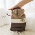 thumbnail image 2 of Winter Pet Clothes For Big Dogs Warm Small Pet Coat Jacket Waterproof Dog Hoodies Chihuahua French Bulldog Pug Clothing Brown XXL, 2 of 10