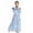 Purple, variant on HCYSFG Girls Floral Print Maxi Dresses Party Dresses Crewneck Long Sleeve Full Length Gown Ruffle Detail Formal Dresses
