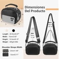 thumbnail image 3 of Bolsa Dama Bolso Crossbody Negra Mujer Mano Moda Bandolera Modelo Negro, 3 of 4