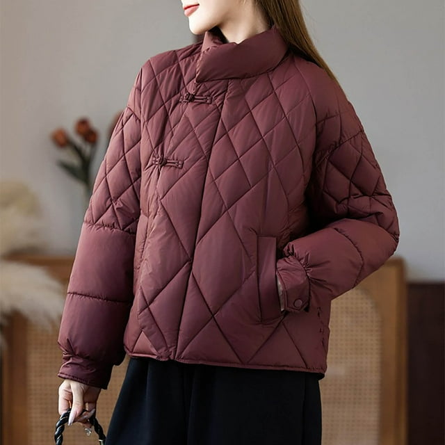 Njdvhb Parkas d'Hiver à Manches Longues pour Femmes, Veste à Capuche Décontractée à Manches Longues pour Dames
