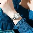 thumbnail image 5 of OLEVS Watches for Women Fashion Dress Elegant Luxury Womens Watches Analog Quartz Diamond Stainless Steel Waterproof Luminous Date Ladies Watches Gifts Reloj para Mujer, 5 of 11
