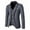 Gray, variant on UVEASISHA Men's Formal Jackets Fashion Notch Lapel One Button Blazer Suit Jacket Single Breasted Casual Business Blazers for Office Work Clearance Sales Today,Black,2XL