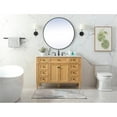 thumbnail image 6 of 48 inch single bathroom vanity in natural wood, 6 of 8